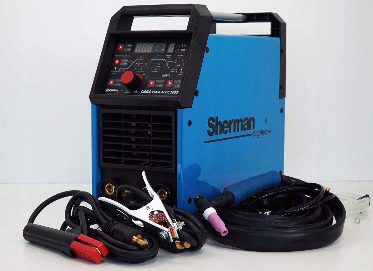 Spawarka inwertorowa TIG 200 Puls AC DC zestaw Kod producenta SHERMAN DIGITIG 200GD
