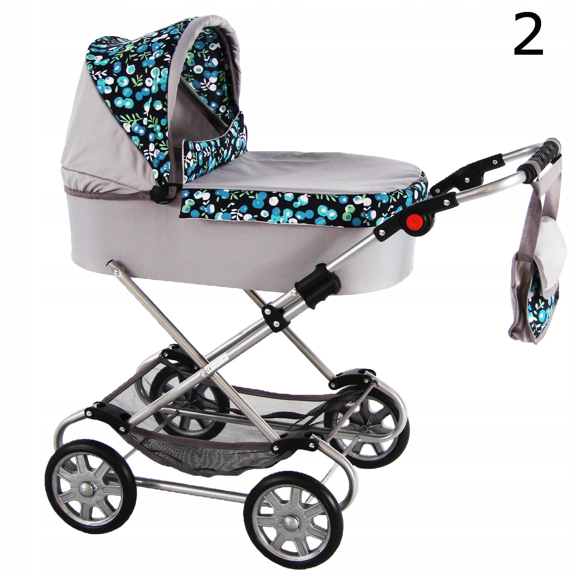 WÓZEK DUŻY DLA LALEK GŁĘBOKI + Pościel+Torebka PL Kod producenta Wz-01