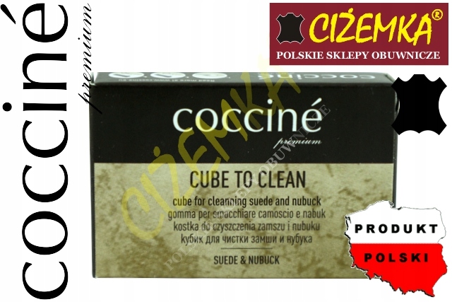 COCCINE CZYŚCIK KOSTKA GUMKA ZAMSZU NUBUKU BUTÓW Płeć uniseks