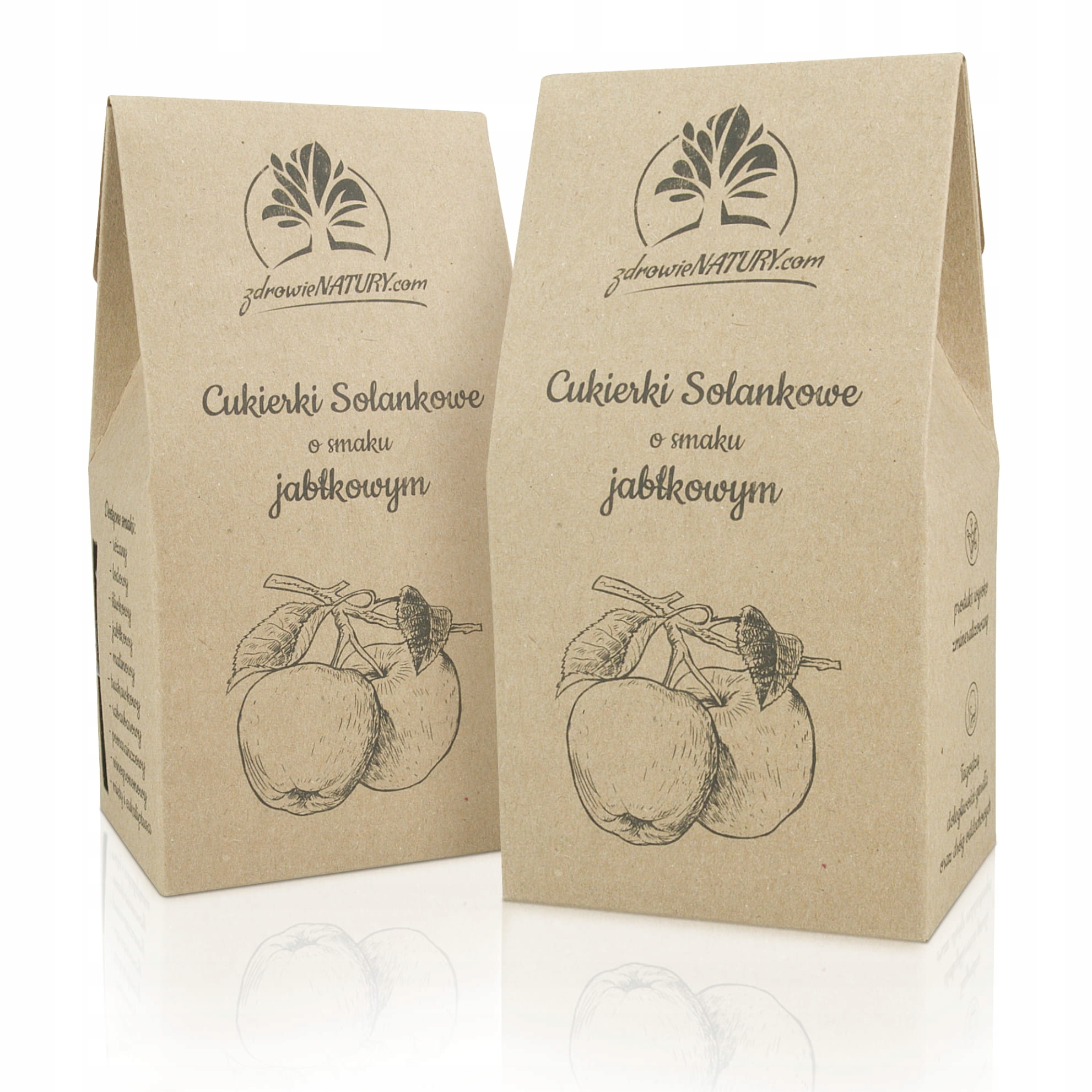 Cukierki solankowe PROZDROWOTNE - jabłkowe Marka inna