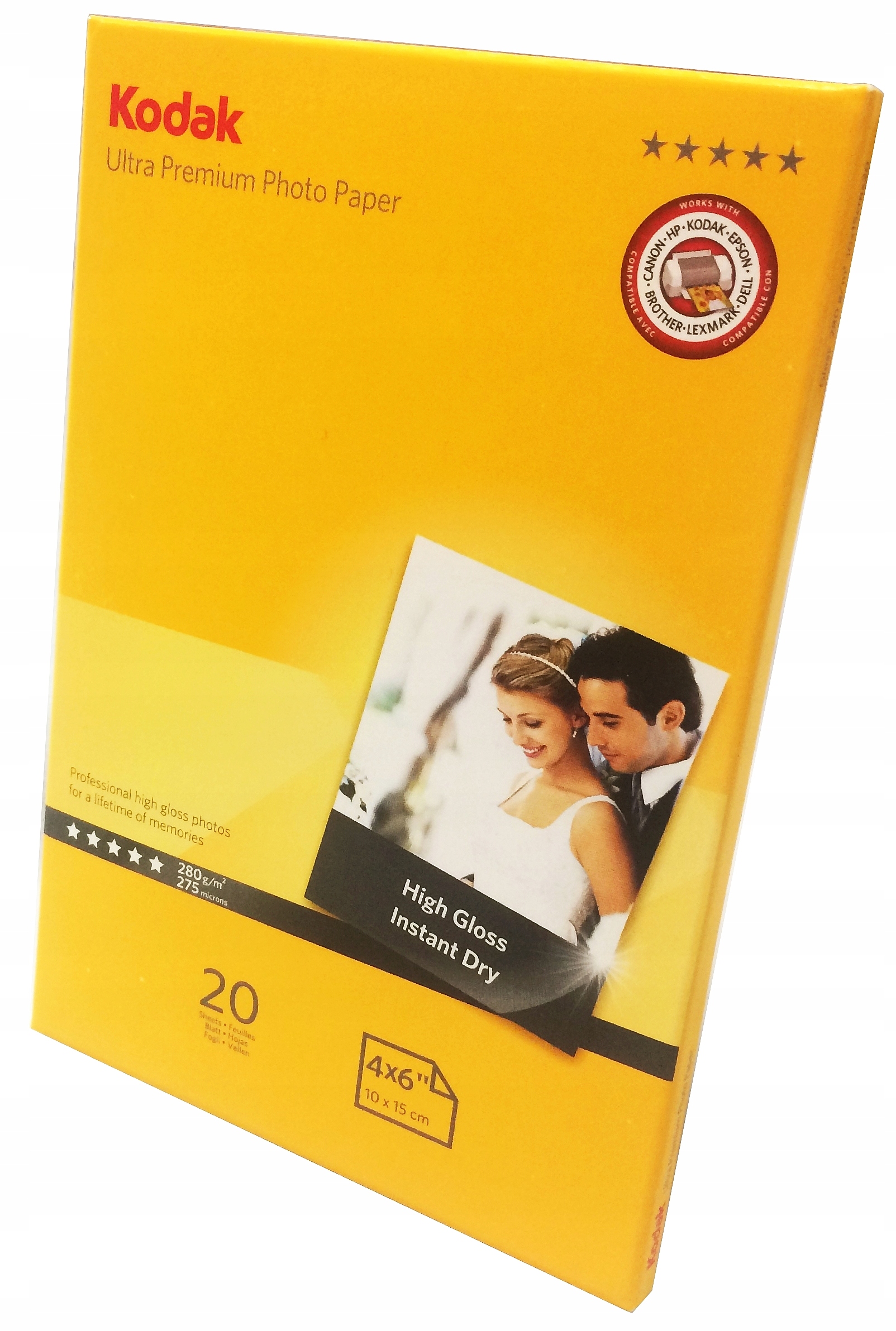

Papier Foto Kodak 10x15 280g/m2 20ark Glossy