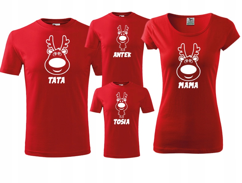 KOSZULKI RODZINNE DLA RODZINY ŚWIĄTECZNE prezent