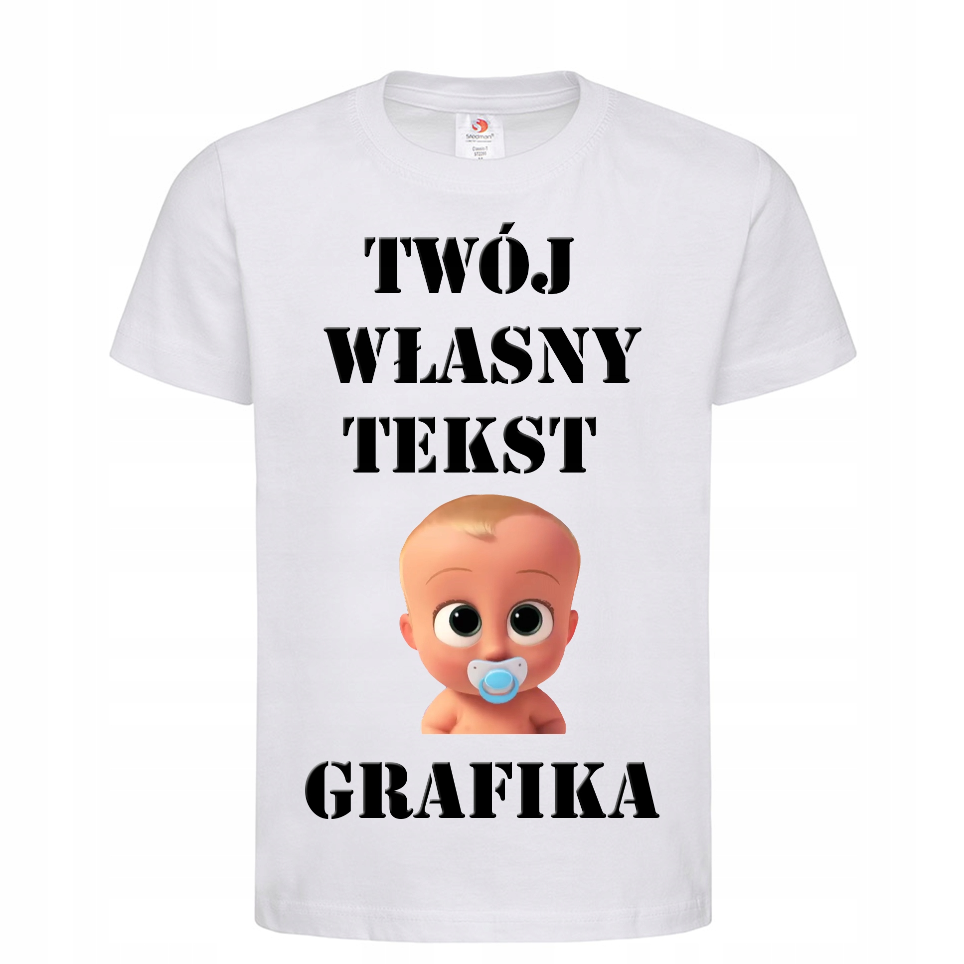 

Koszulka Dziecięca Biała Własny Nadruk 110-116