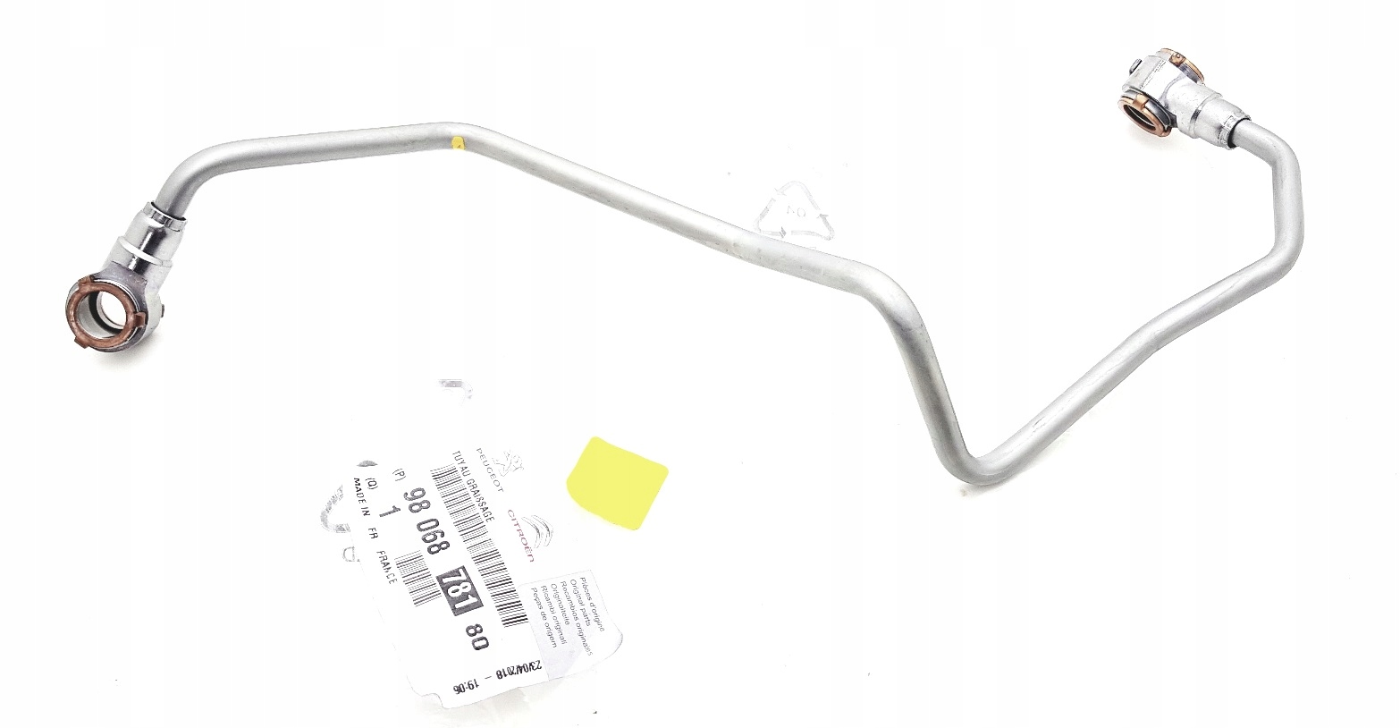 9806878180 - PEUGEOT PARTNER 1.6 HDI ТРУБОПРОВОД СМАЗКИ ТУРБИНЫ