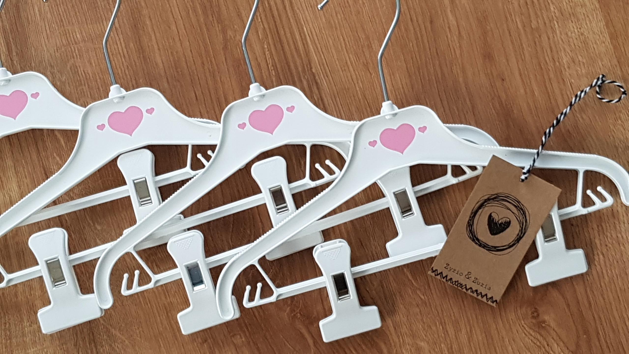 Wieszaki małe 28cm dziecięce niemowlęce 4sztuki Liczba sztuk 4 szt.