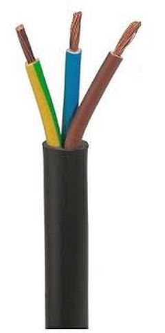 

Przewód kabel Omy 3x1,0 1mb okrągły linka czarny