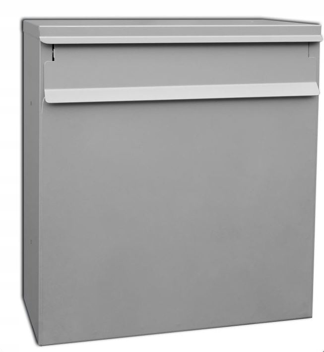 Oboustranná poštovní schránka XXL stříbro