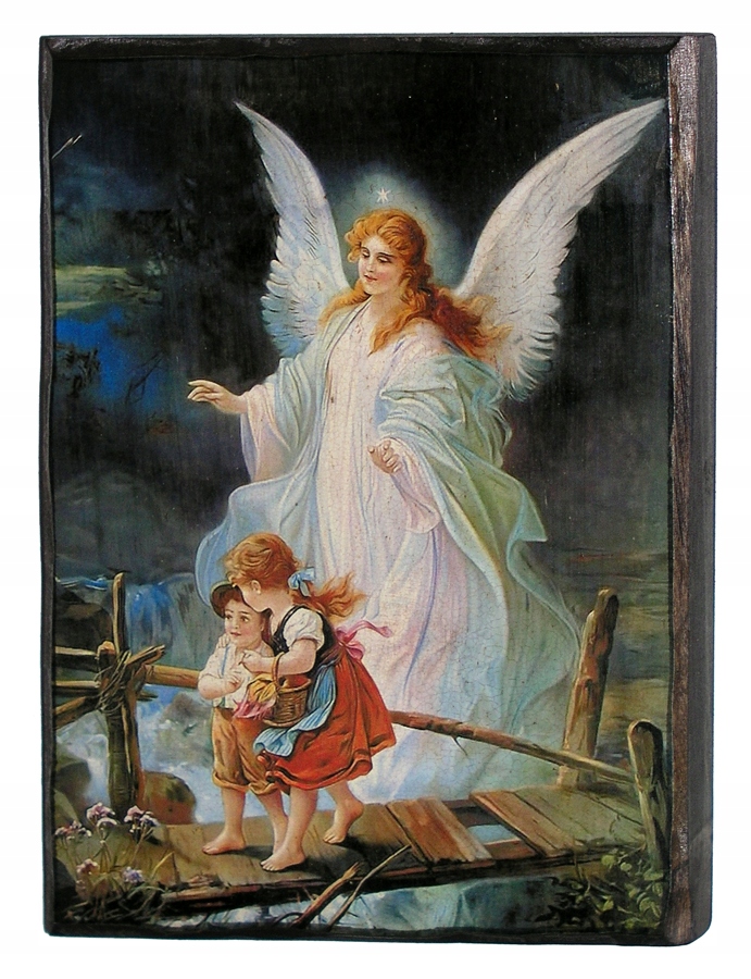 IKONA ANIOŁ STRÓŻ - PREZENT CHRZEST*