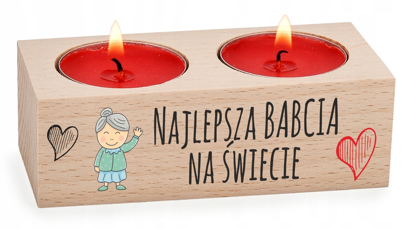 

Świecznik Dzień Babci Dziadka 2 życzenia