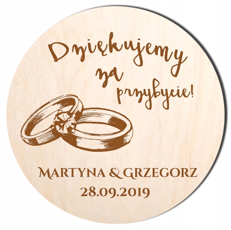 

Magnes Podziękowanie Dla Gości Ślub Wesele