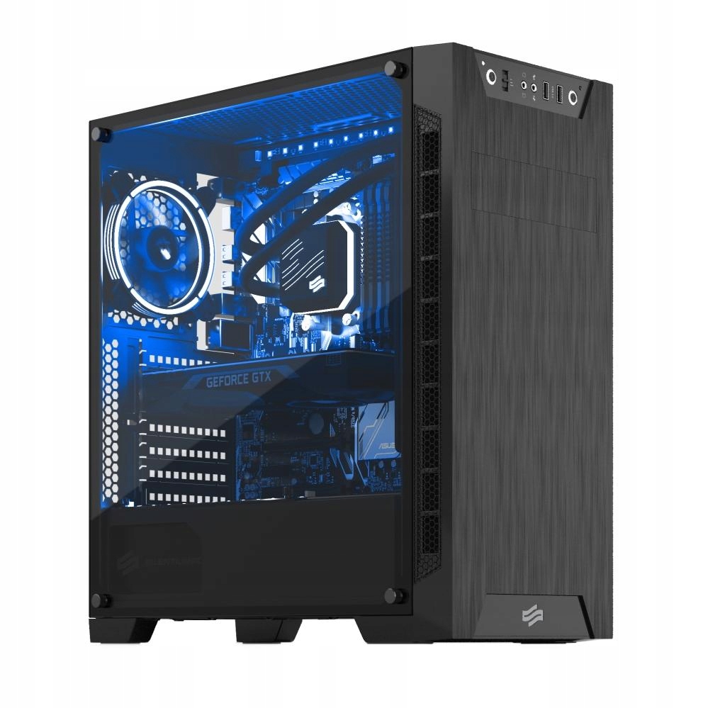 Obudowa SilentiumPC Armis AR3 TG RGB Mini Tower czarny • Opinie - Allegro