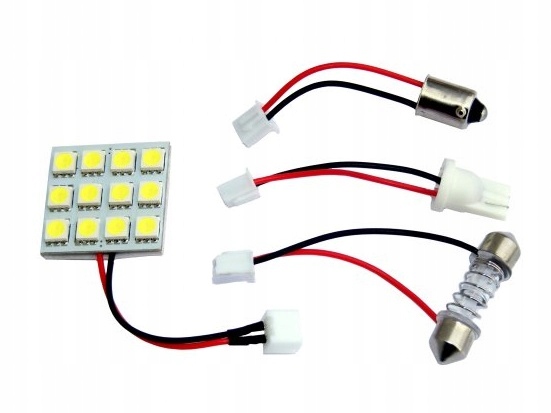 

Moduł żarówka 12 diod Led 12V W5W C5W C10W (3897a)
