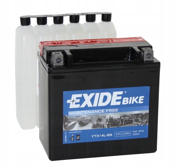 Акумулятор EXIDE YTX14L-BS 12AH 200A