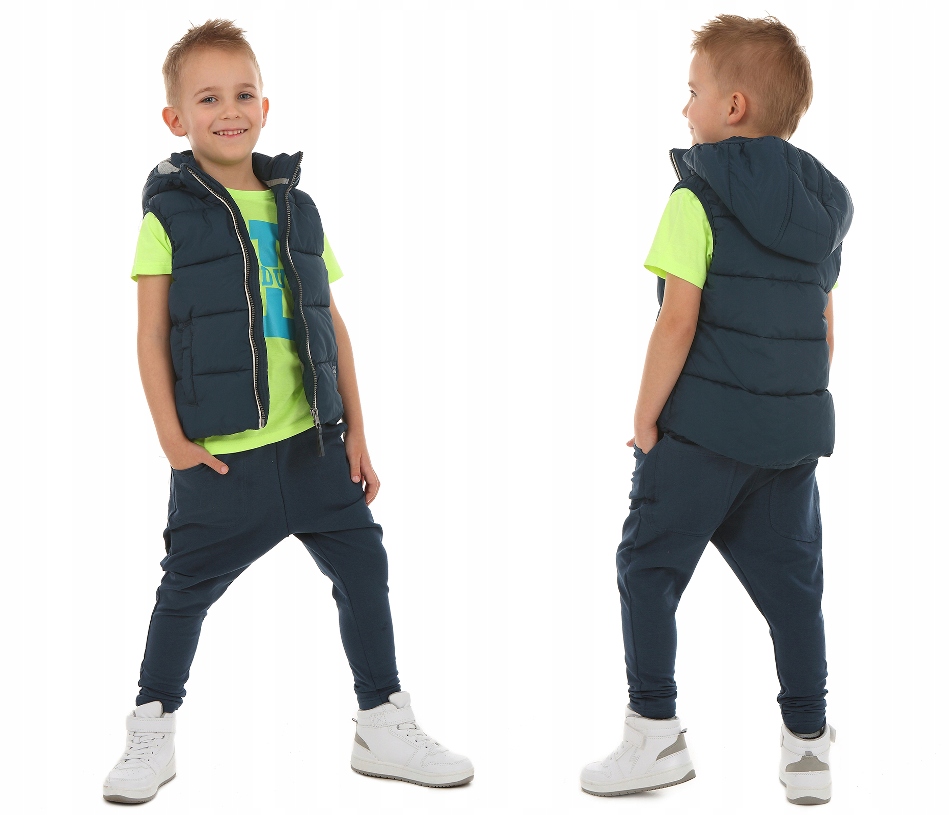 

Baggy Spodnie dresowe, obniżony krok 116 Granat