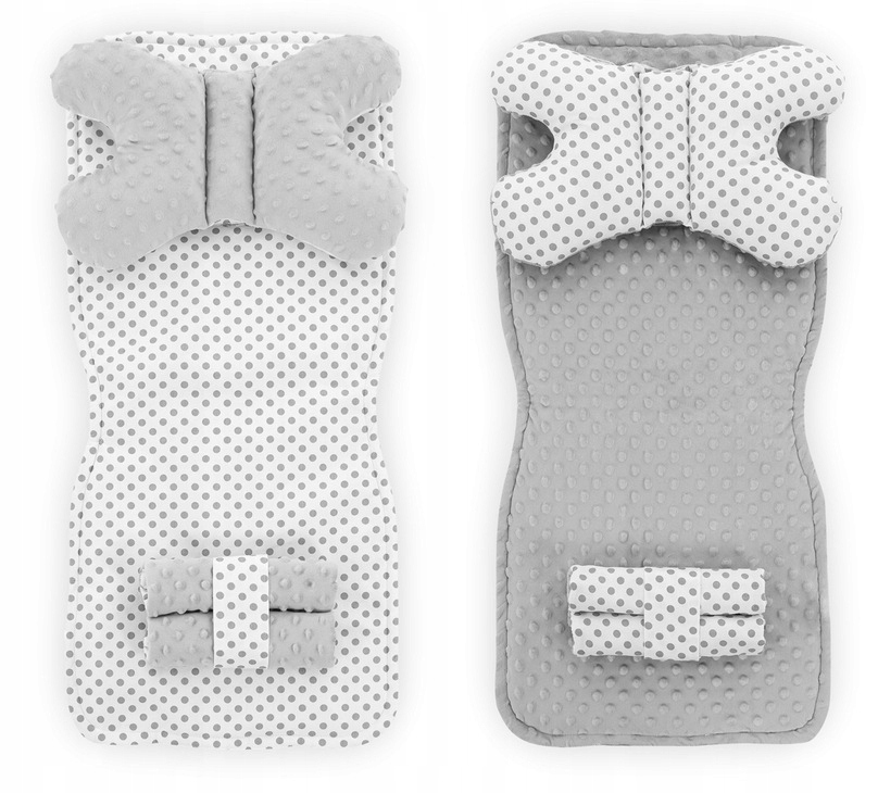 WKŁADKA DO WÓZKA GONDOLI MATERAC MINKY PASY 4w1