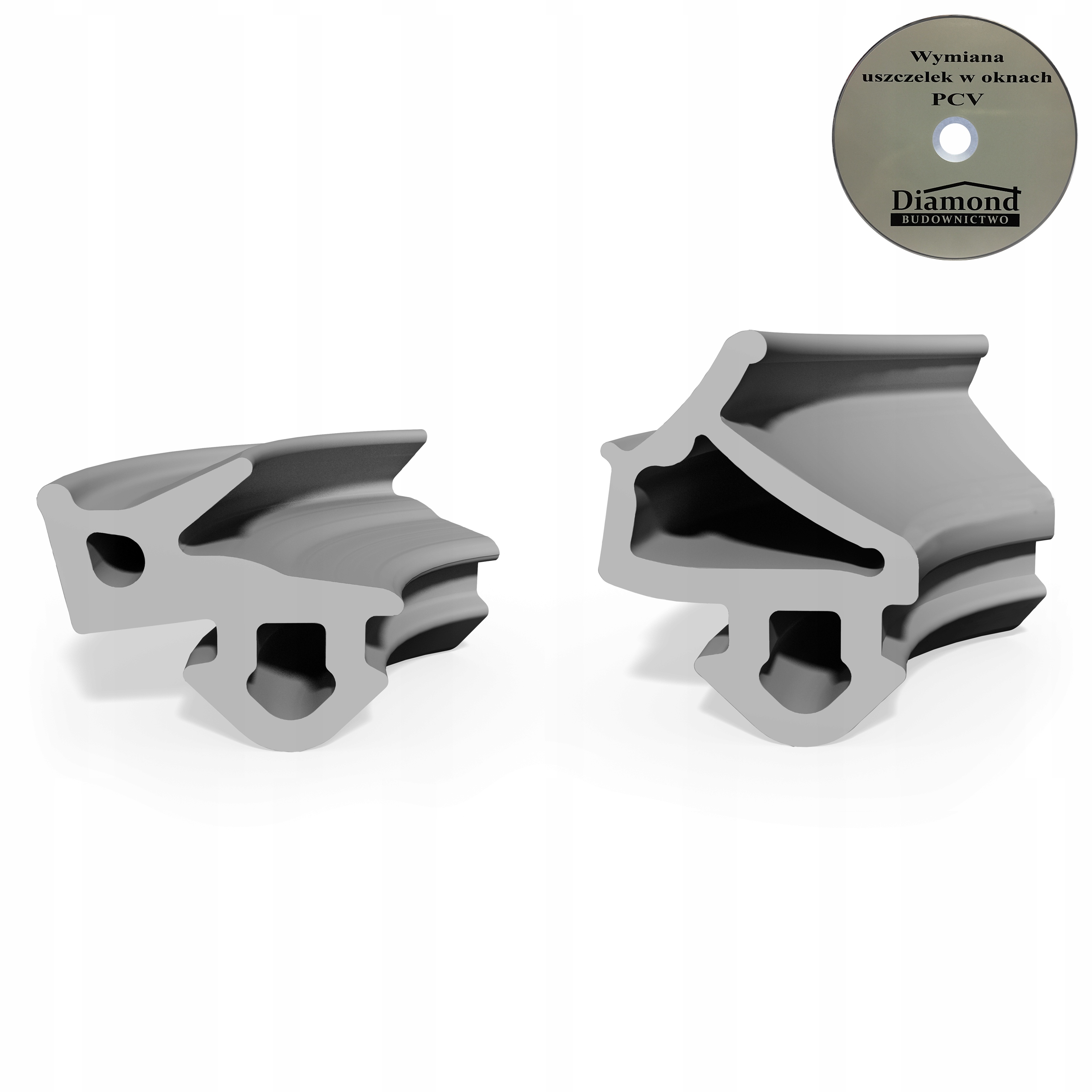 Uszczelki do okien okna okienne PCV VEKA SZARA