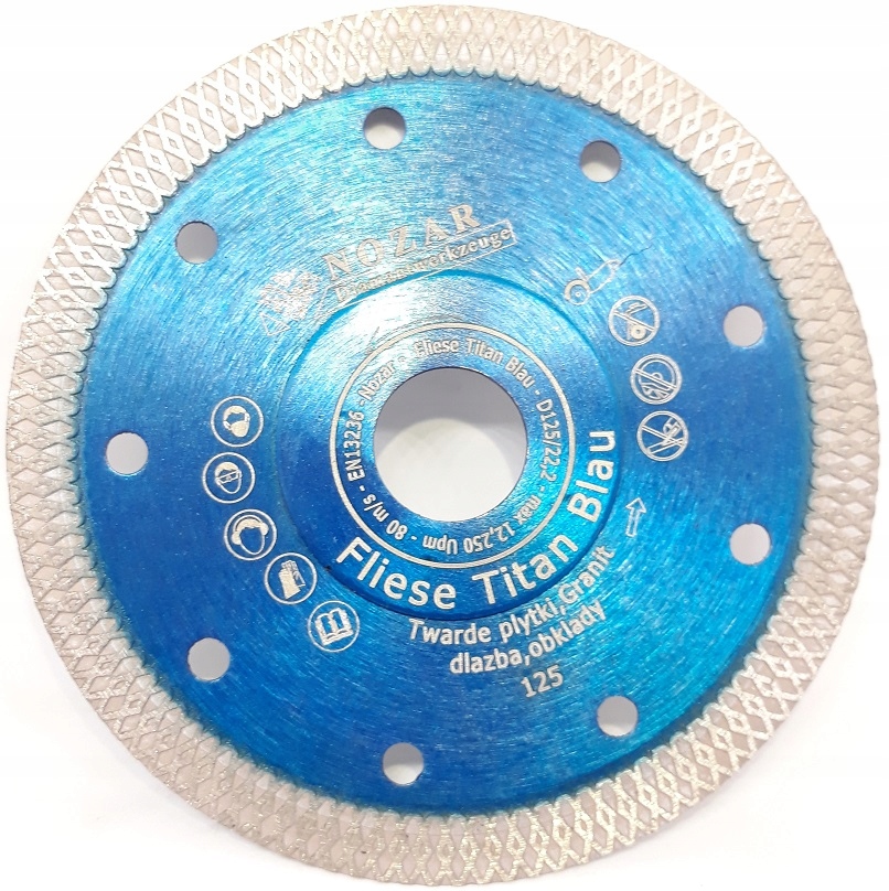 

Tacza Diamentowa Nozar 125MM Fliese Titan Blau