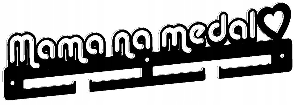 

Mama na medal wieszak na medale dla mamy