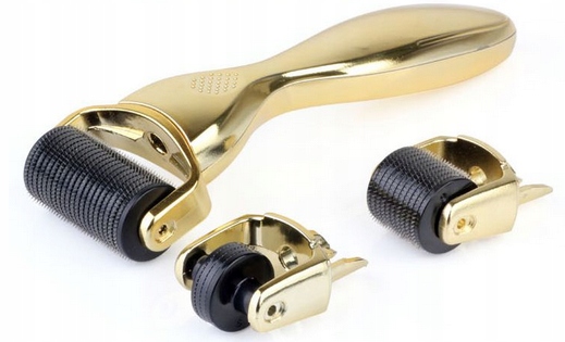 Derma Roller 3w1 Gold Ciało Twarz Oczy 0,2/0,5/1,5 Model 3w1 Gold 0,2/0,5/1,5