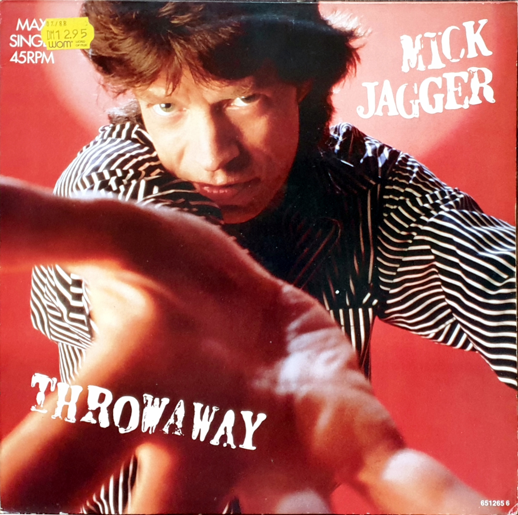 MICK JAGGER (ROLLING STONES) Throwaway 12'' [HOL] 14216058369 Sklepy