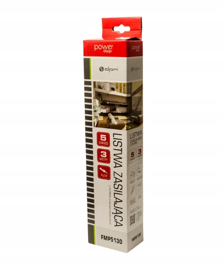 FILTR LISTWA Przedłużacz SIECIOWY 5gn 3m (2435a) Kod producenta 2435a