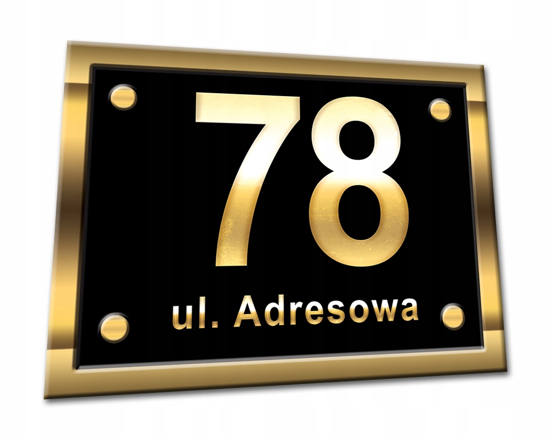 TABLICZKA NUMER DOMU z numerem nr na dom tablica