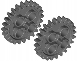 

4You Lego Technic 3648 Zębatka 24 C Szara (2szt)