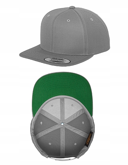 

Snapback Yupoong Silver/zielony Flexfit, czapka