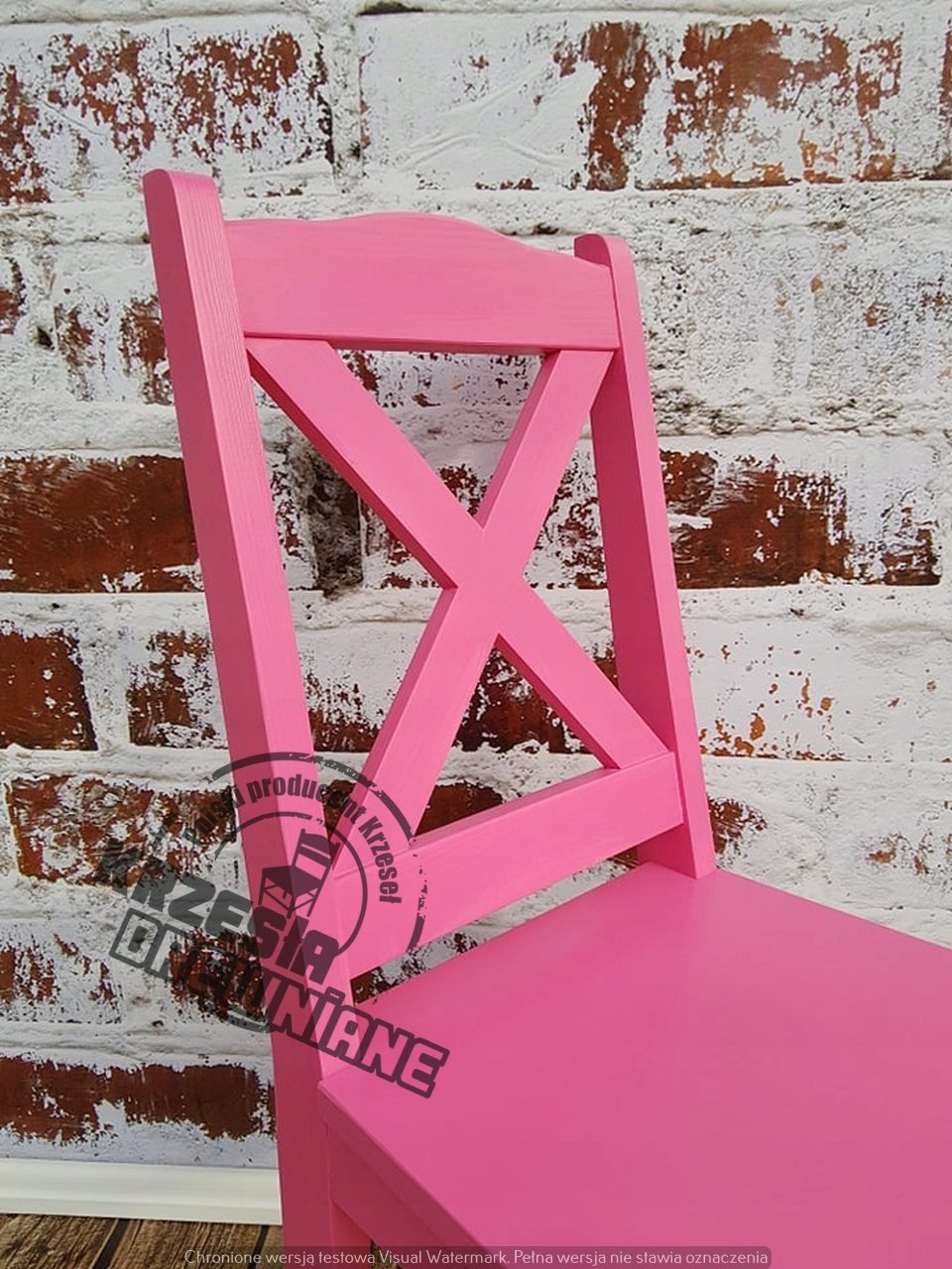 Krzesło ,Taboret , Stołek z Drewna Litego - NOWOŚĆ Wysokość mebla 10 cm