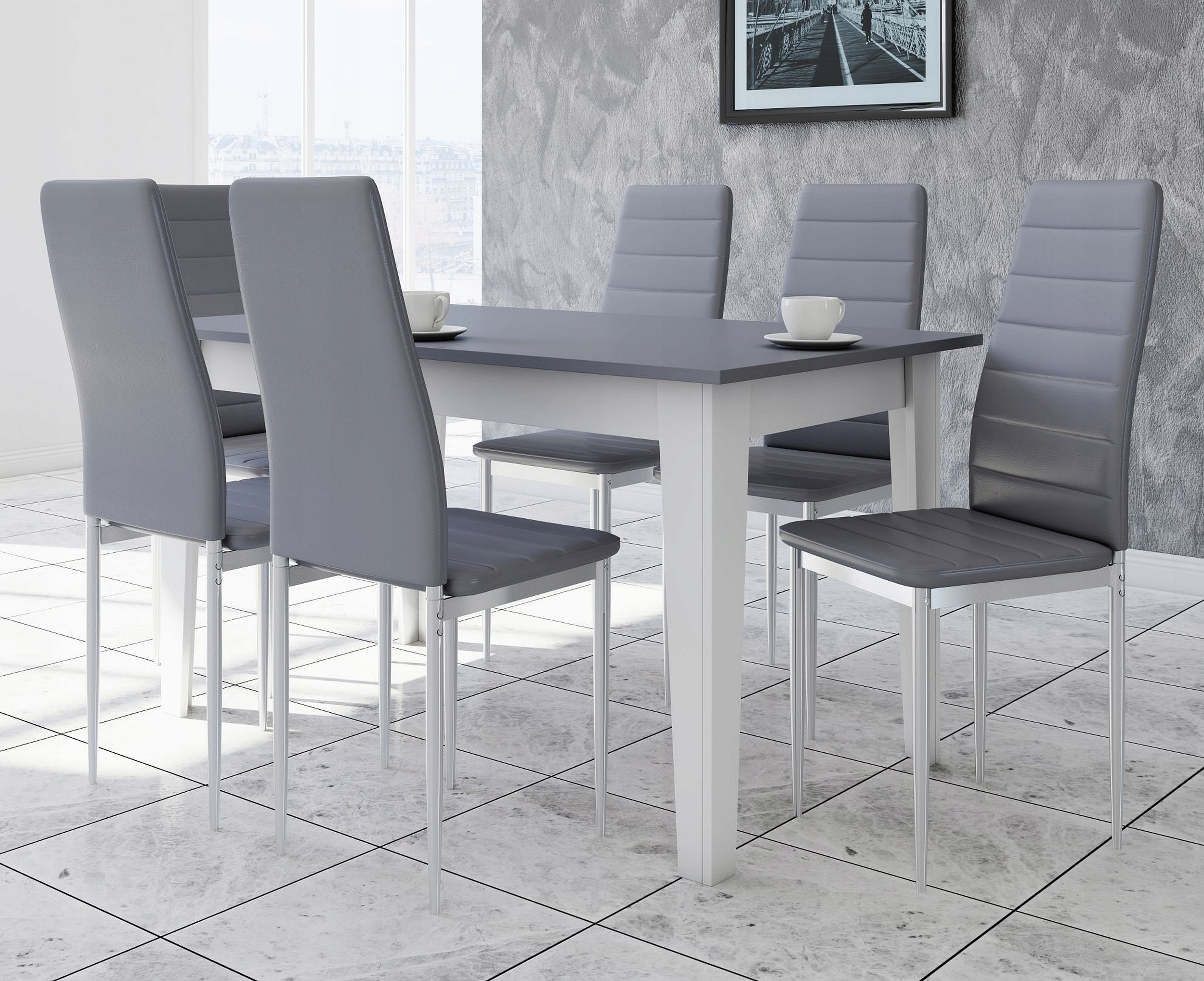 STÓŁ 6 KRZESEŁ, ROZKŁADANE STOŁY, STÓŁ I KRZESŁA Kod producenta S-50 K-90