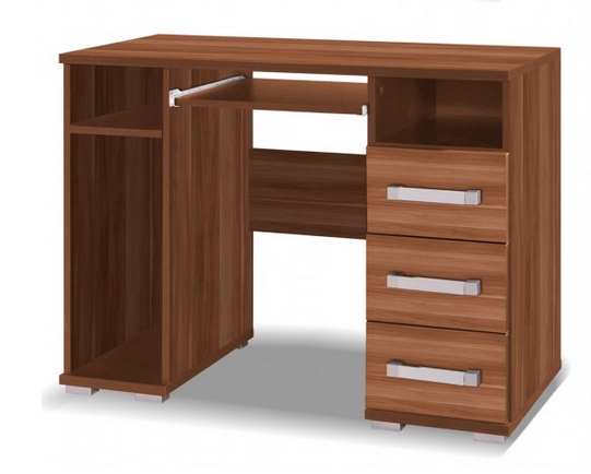 Biurko 100 cm + 3 szuflady śliwa wallis X31