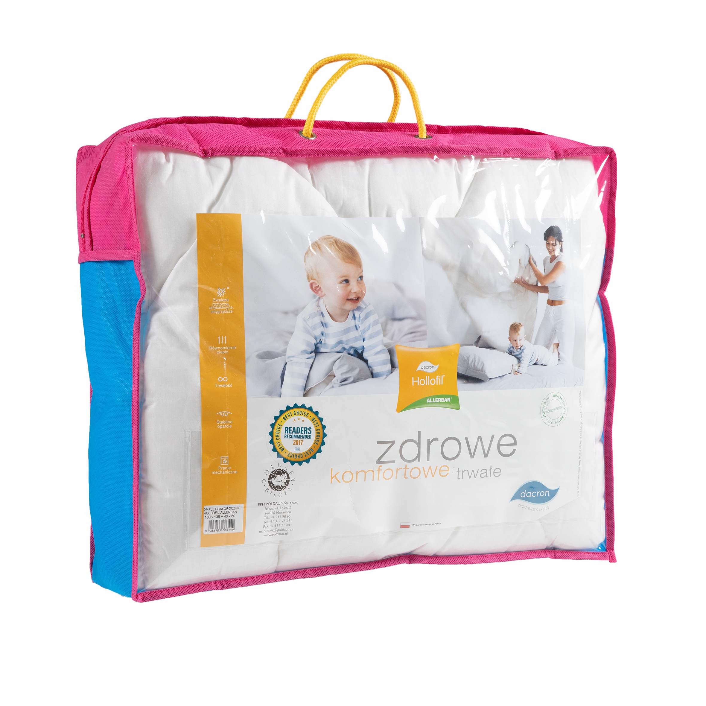 KOŁDRA + poduszka Hollofil Allerban 100x135 POLSKA