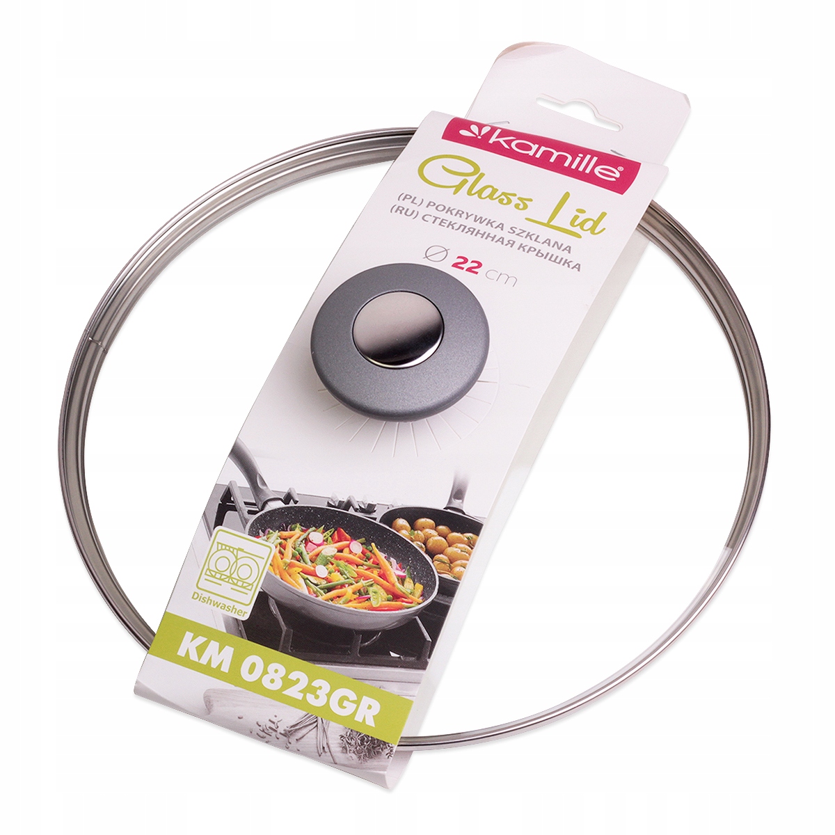

Pokrywka Szklana Do Patelni Garnka 22 CM Kamille