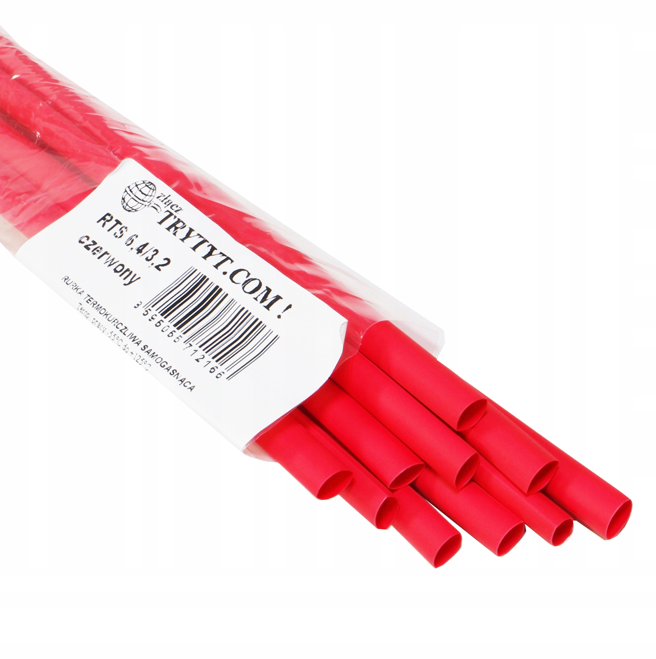 KOSZULKA TERMOKURCZLIWA 6,4 3,2 10szt czerwony