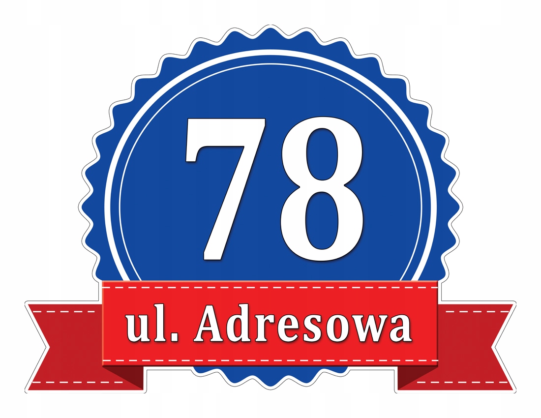 

Tabliczka Adresowa Adres Numer Na Dom znak ulica