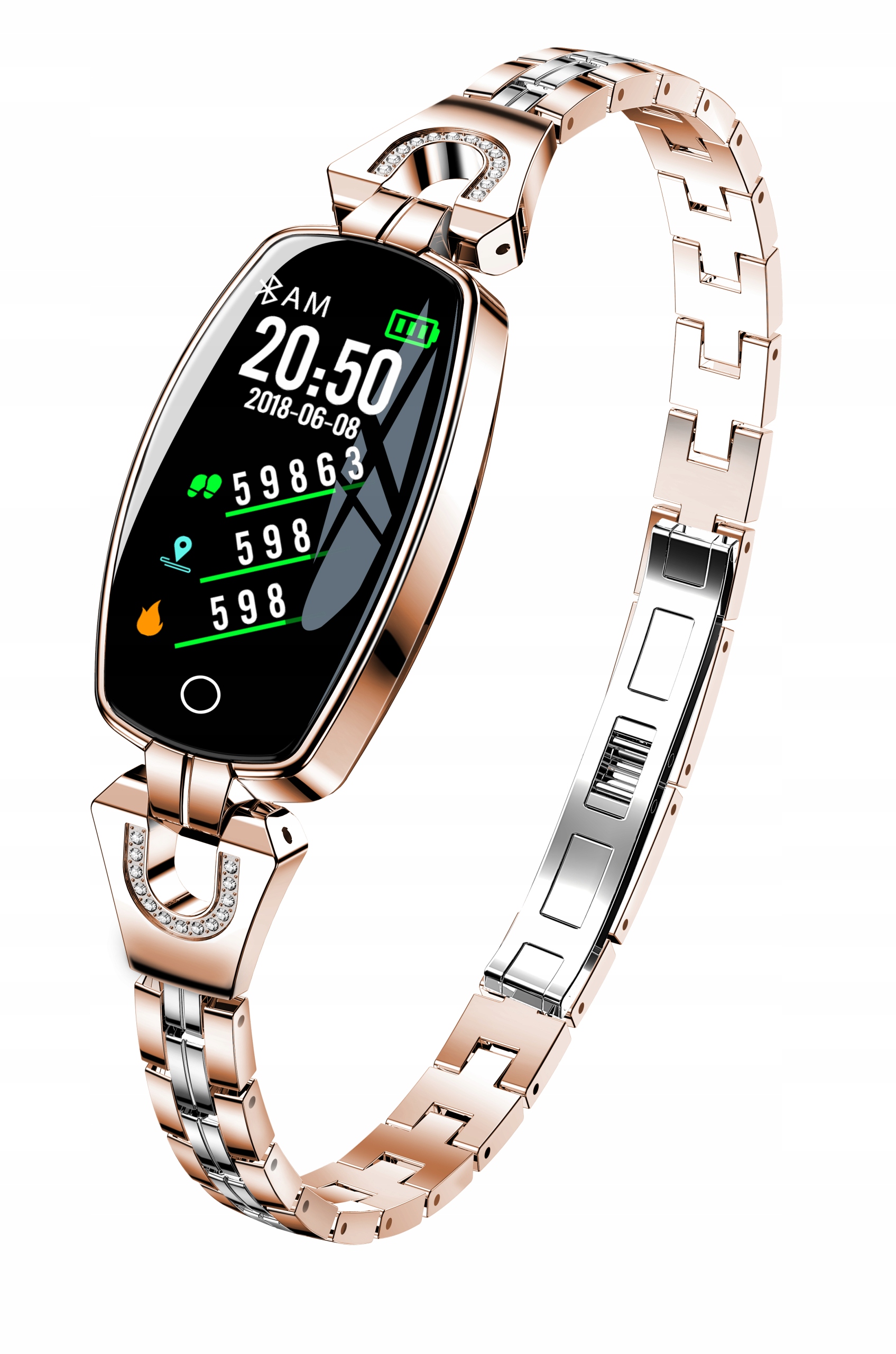 

Zegarek Smartband Smartwatch Lemfo H8 Damski Złoty