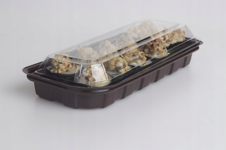 Opakowanie opakowania na sushi zestawy 21x8,8x4,2 cm 50 szt Materiał plastik