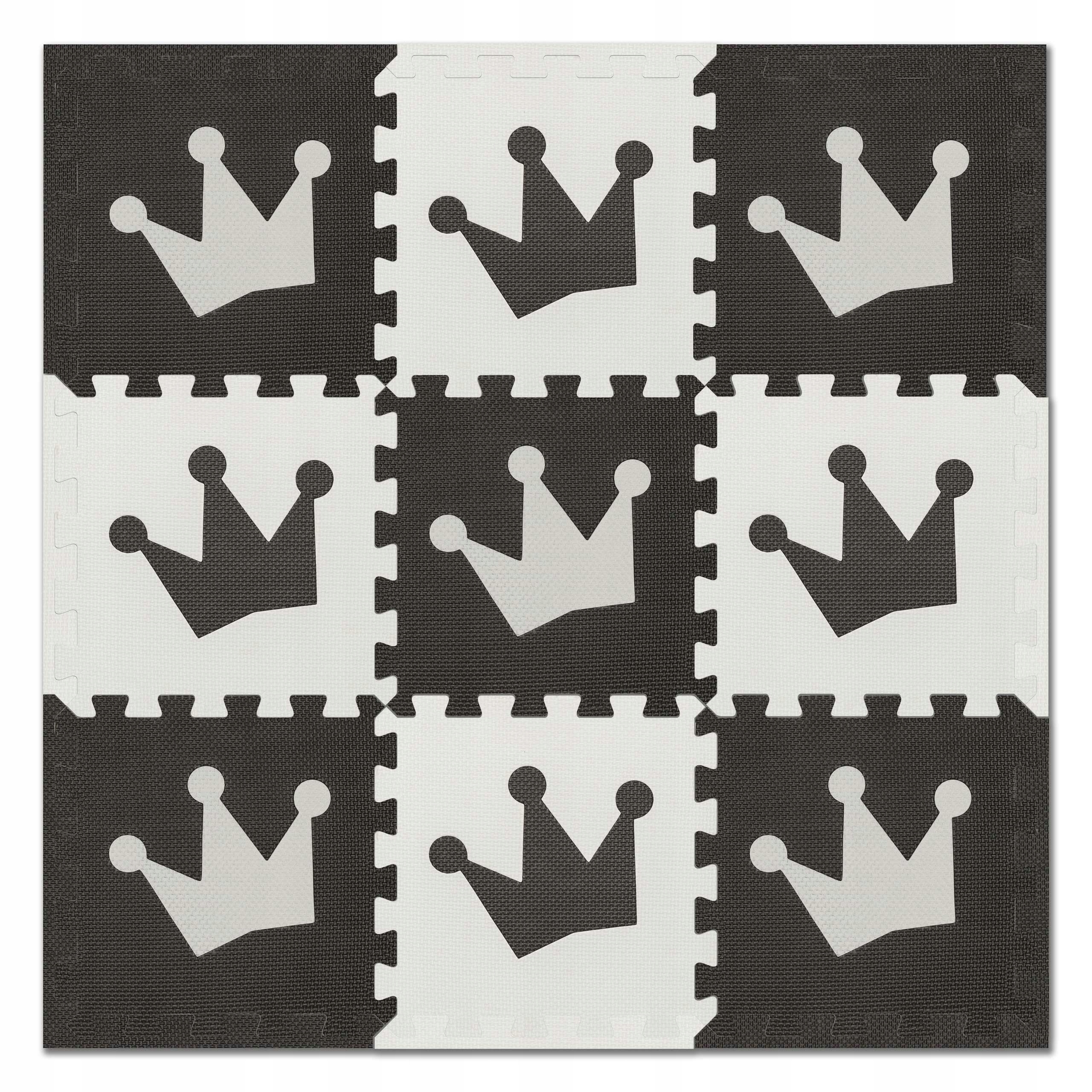 DUŻE PUZZLE PIANKOWE KORONA 30x30 10SZT GRUBE Kod producenta Shapes