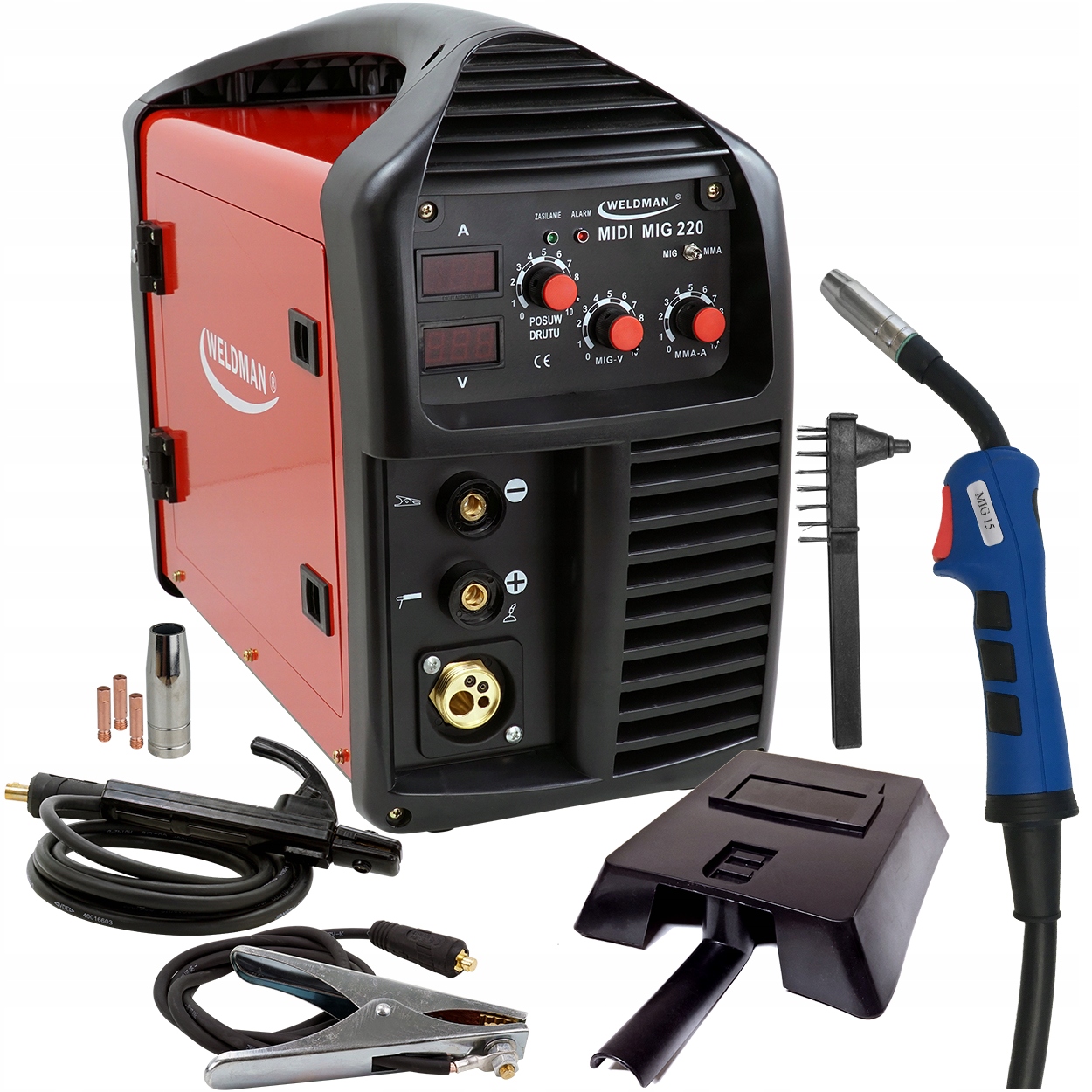 Зварювальний апарат MIG / MAG MMA migomat 220A MIG 220 230V