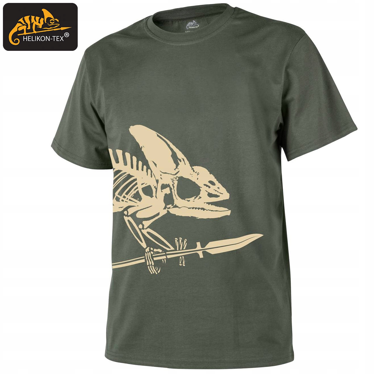KOSZULKA MĘSKA T-SHIRT BODY SKELETON HELIKON OLIWKOWA L Kod producenta TS-FBS-CO-02-B05