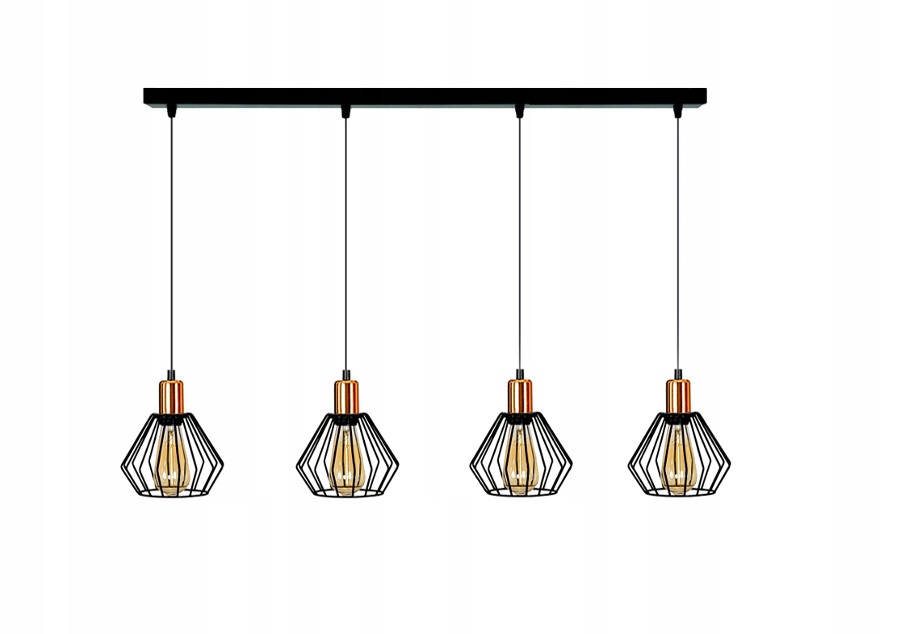 

Lampa Sufitowa ,żyrandol Nad Stół Czarna 001-121M