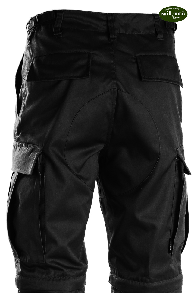 Trekkingowe SPODNIE BDU 2w1 ZIP OFF Czarne - XL Rozmiar XL