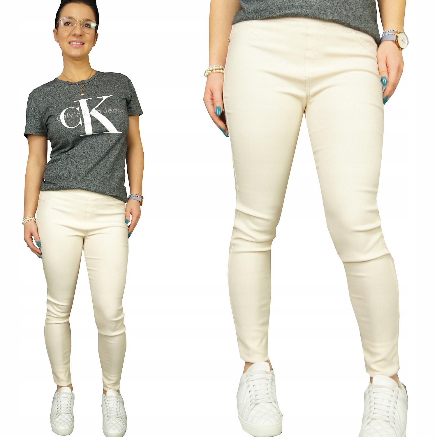 

Modne Spodnie legginsy Diamond Damskie Kolory, S