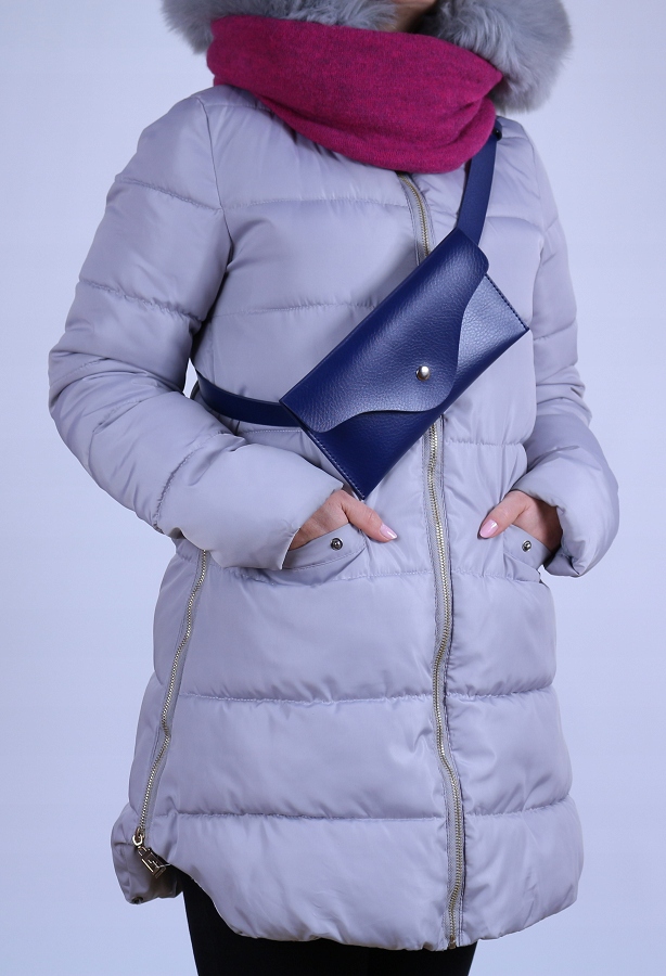 Saszetka Nerka Damska Skóra naturalna kolory CZERŃ Płeć kobieta