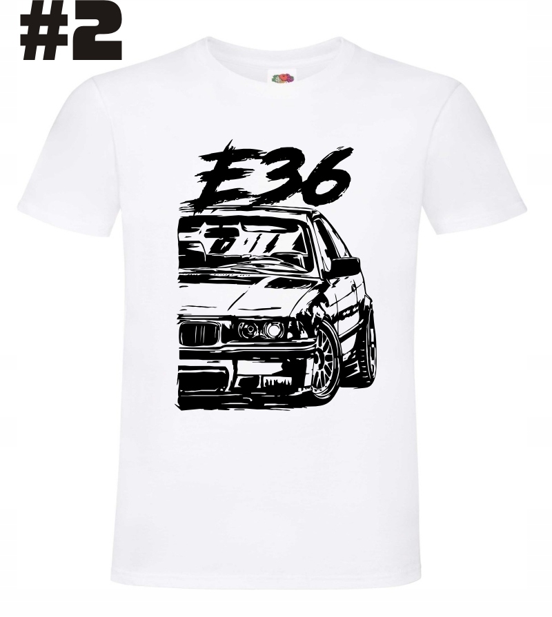 BMW e36 , koszulka Wzór dominujący print (nadruk)