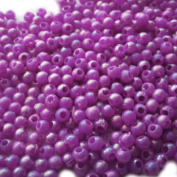 Perełki koraliki korale 3mm Fiolet opal kuleczki