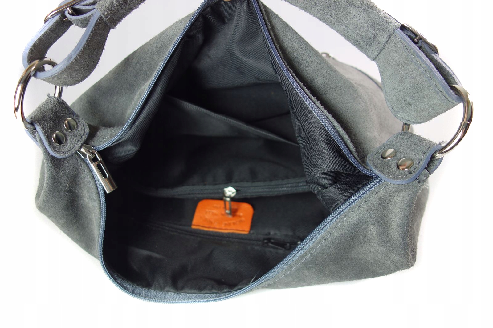 SHOPPER BAG ZAMSZ WŁOSKA VERA PELLE OKAZJA KOLORY Styl miejski