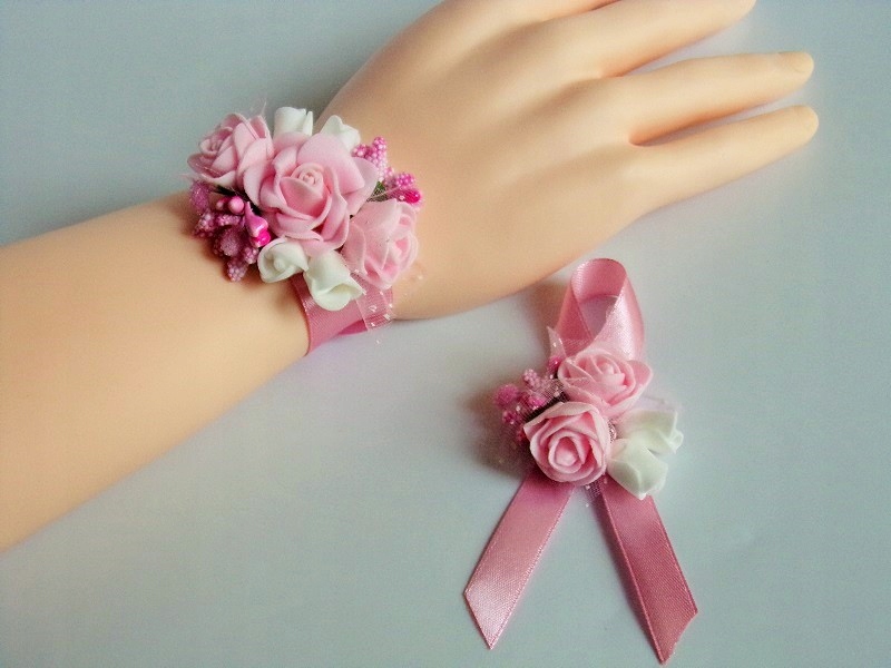 KM 15 A * Kotylion + przypinka * ślub, studniówka Rodzaj kotylion