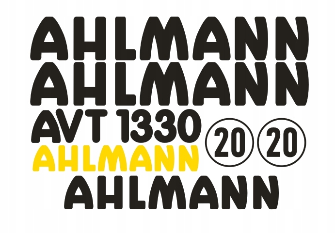Samolepky Ahlmann Avt 1330