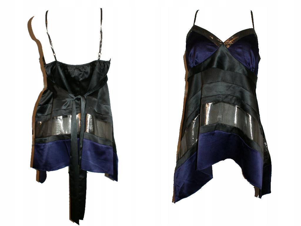 VILA HYAT TOP sylwester TOP srebro OVERSIZE 40 42 Płeć kobieta